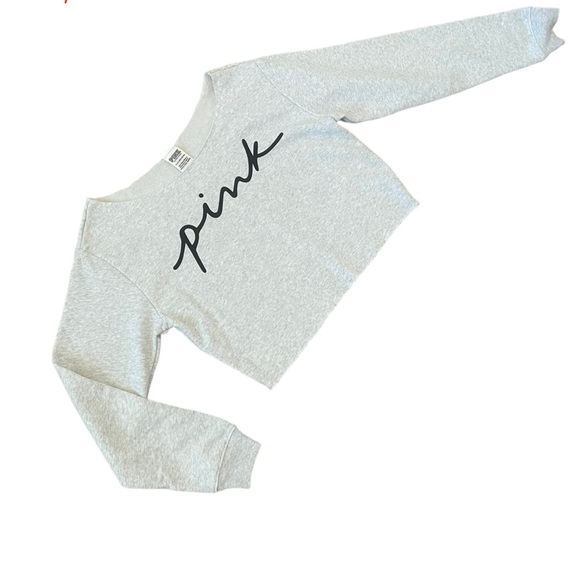 PINK Victoria's Secret Tops - Victoria's Secret PINK cropped sweatshirt